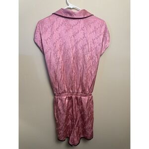 Victoria's Secret Pink Logo Sleeper Romper Size L